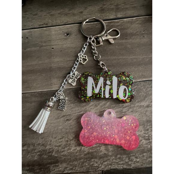 Customizable Pet Keychain handmade - Picture 1 of 6